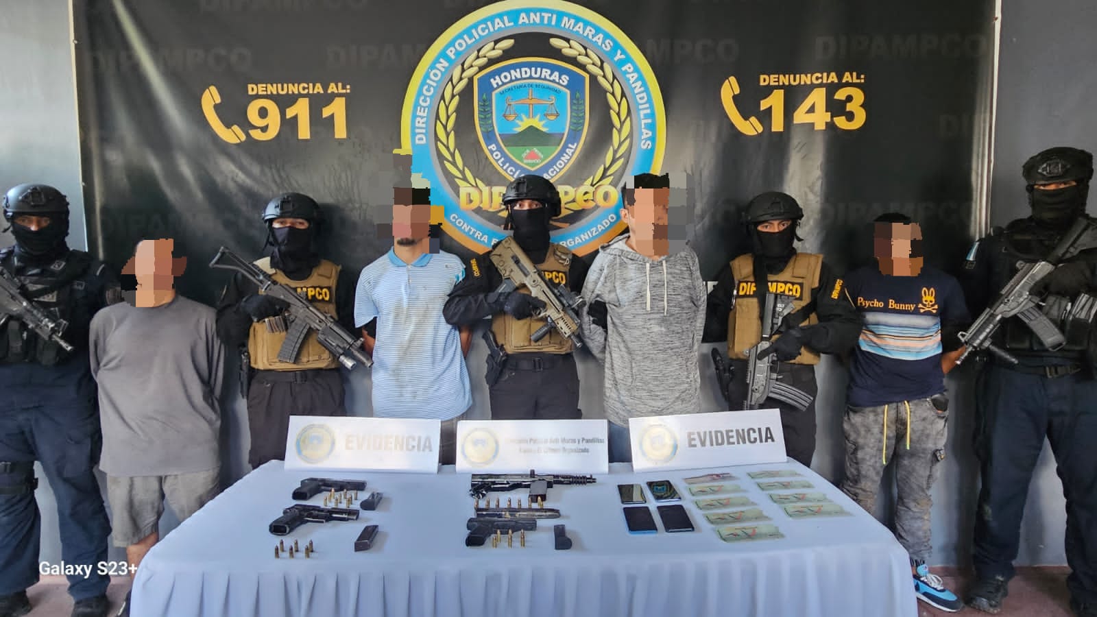 En la zona norte, más de 300 miembros de organizaciones criminales fueron detenidos por DIPAMPCO durante el 2023