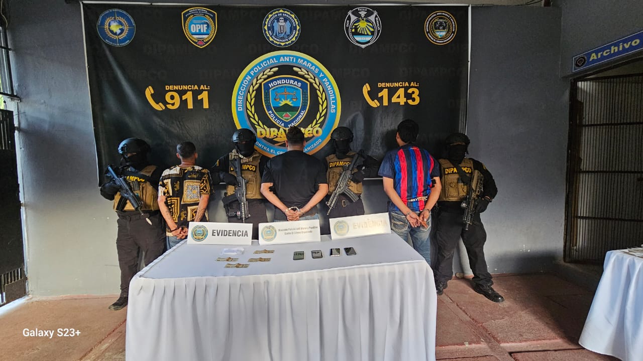 En operaciones simultáneas en el Valle de Sula la DIPAMPCO neutraliza a cuatro miembros de maras y pandillas