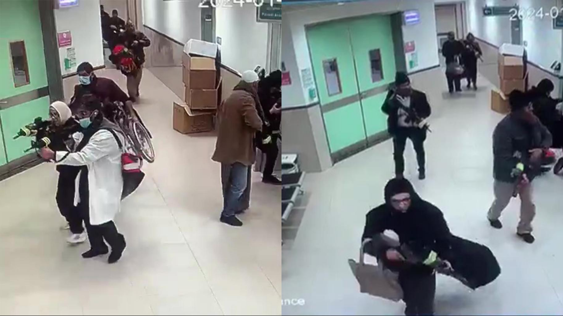 Momento en que comandos israelíes vestidos como mujeres musulmanas y médicos irrumpen en un hospital de Cisjordania y matan a 3 presuntos terroristas