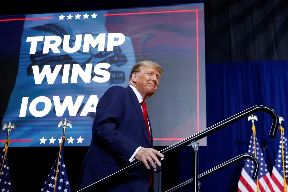 Donald Trump inició las primarias republicanas con un contundente triunfo en los caucus de Iowa