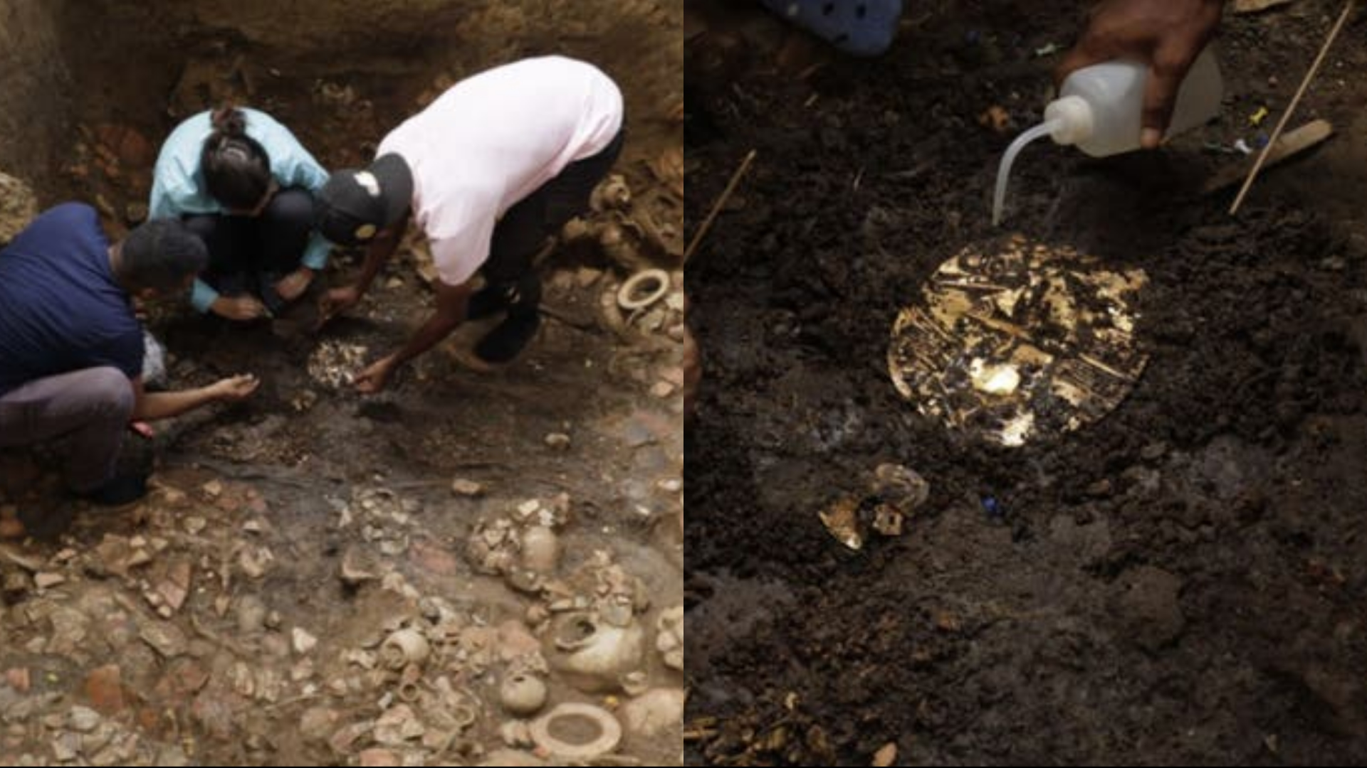 Arqueólogos panameños descubren tumba de 1.200 años repleta de oro y sacrificios humanos