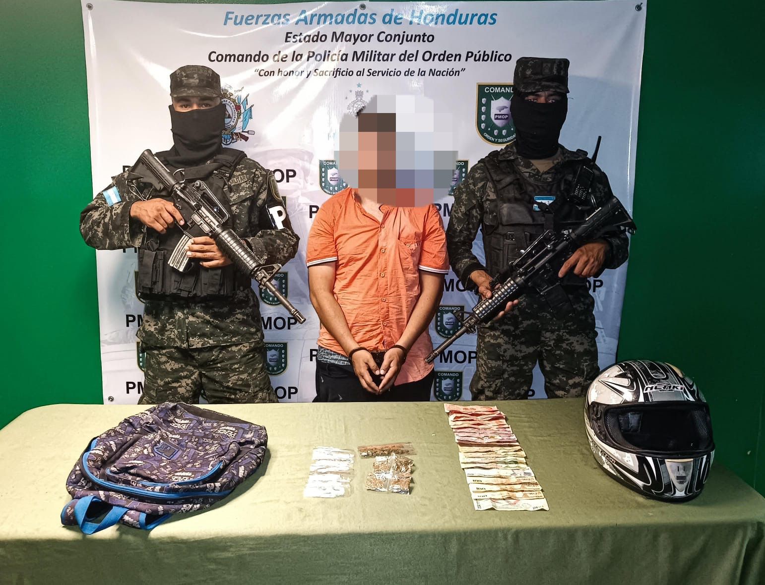 La PMOP detiene en Tegucigalpa a supuesto miembro de una estructura criminal