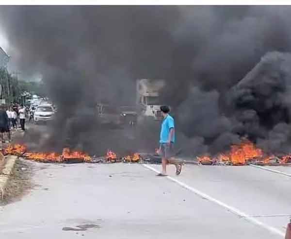 Por falta de energía pobladores se toman carretera CA-13
