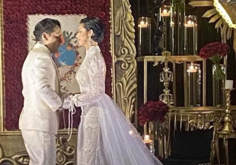 Primeras fotografías de la boda privada de Ángela Aguilar y Christian Nodal en Morelos