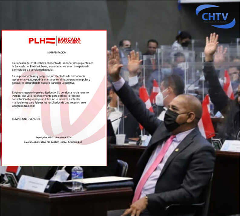 Partido Liberal denuncia “usurpación de curules” para intentar votación en el CN