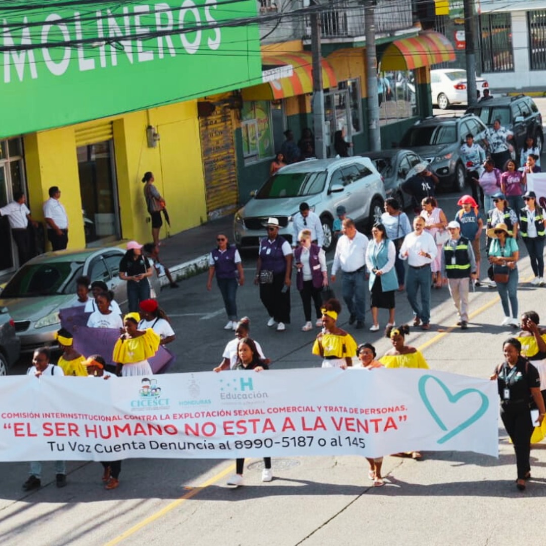 La CICESCT Conmemora el Mes Contra la Trata de Personas en La Ceiba