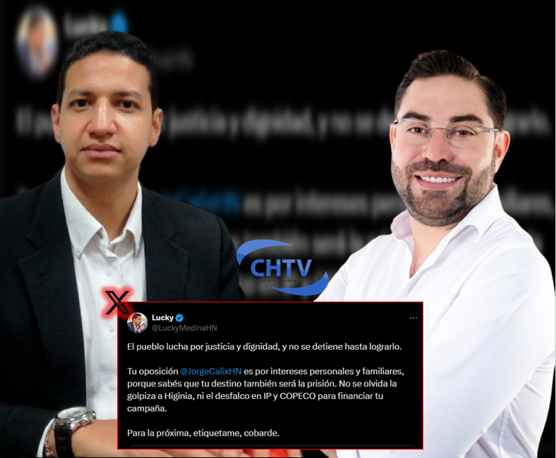 Lucky Medina a Jorge Cálix: “Su destino es la prisión”