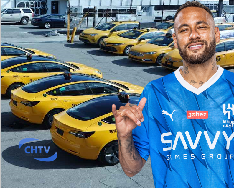 Neymar deja de lado el futbol para convertirse en taxista vip