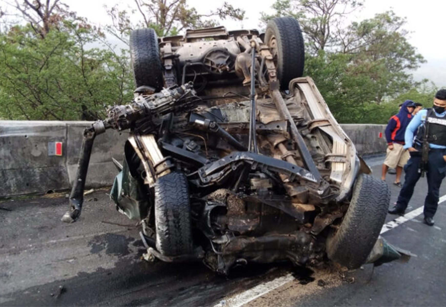 Al menos siete heridos deja accidente vial en San Marcos de la Sierra, Intibucá