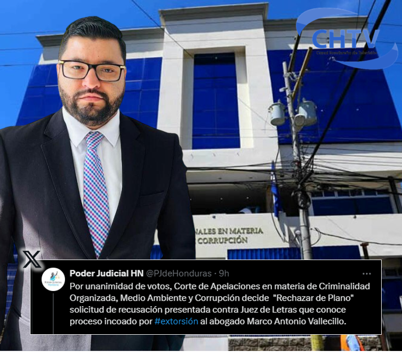 Corte de Apelaciones rechaza recusación contra juez en caso de Marco Antonio Vallecillo