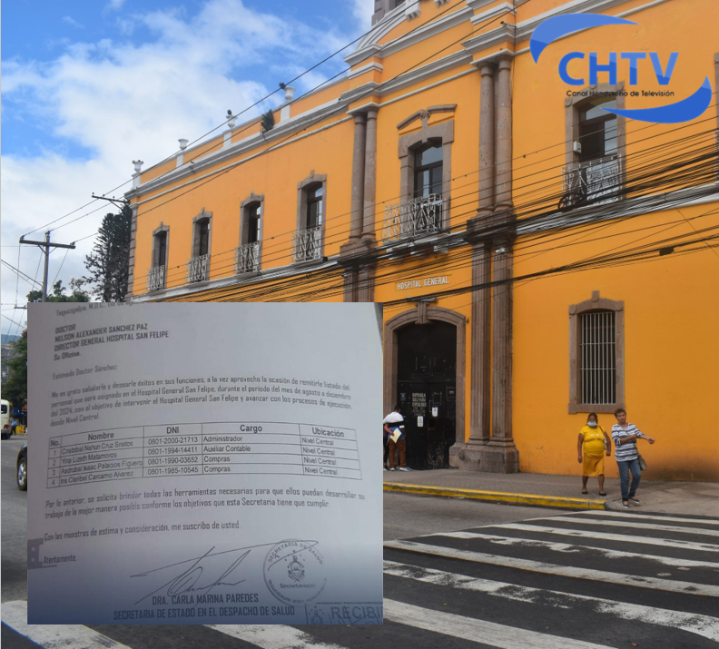 SESAL interviene el Hospital San Felipe por deficiencias en administración de compras