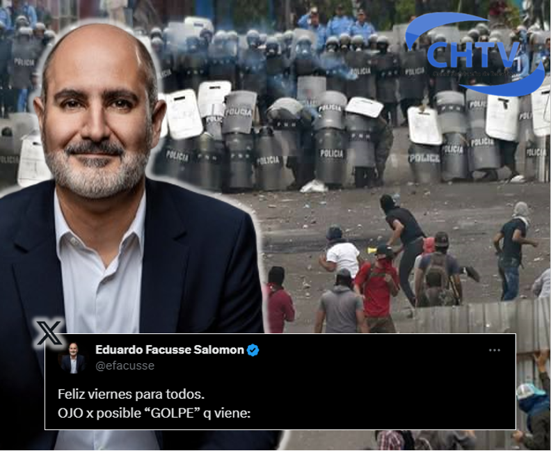 Eduardo Facussé utiliza el doble sentido para avisar de un “posible Golpe de Estado”