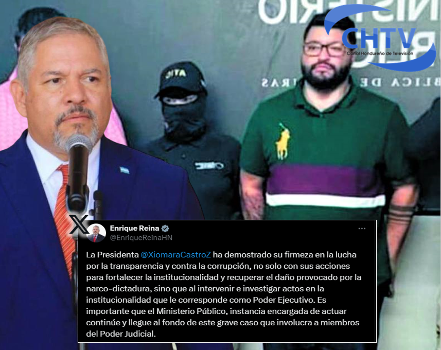 Canciller Eduardo Reina también exige investigación a fondo en el caso del juez Marco Vallecillo