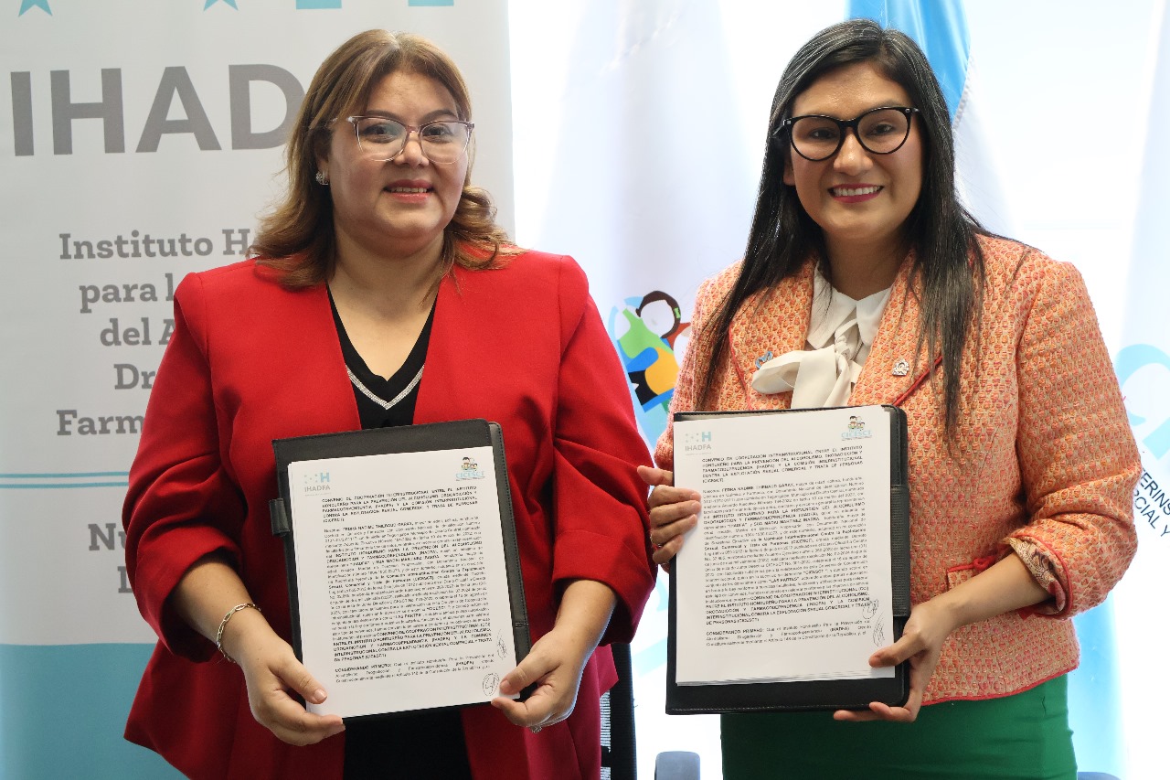 La CICESCT firma convenio de cooperación interinstitucional con IHADFA para prevenir la adición a las drogas en la Juventud de Honduras