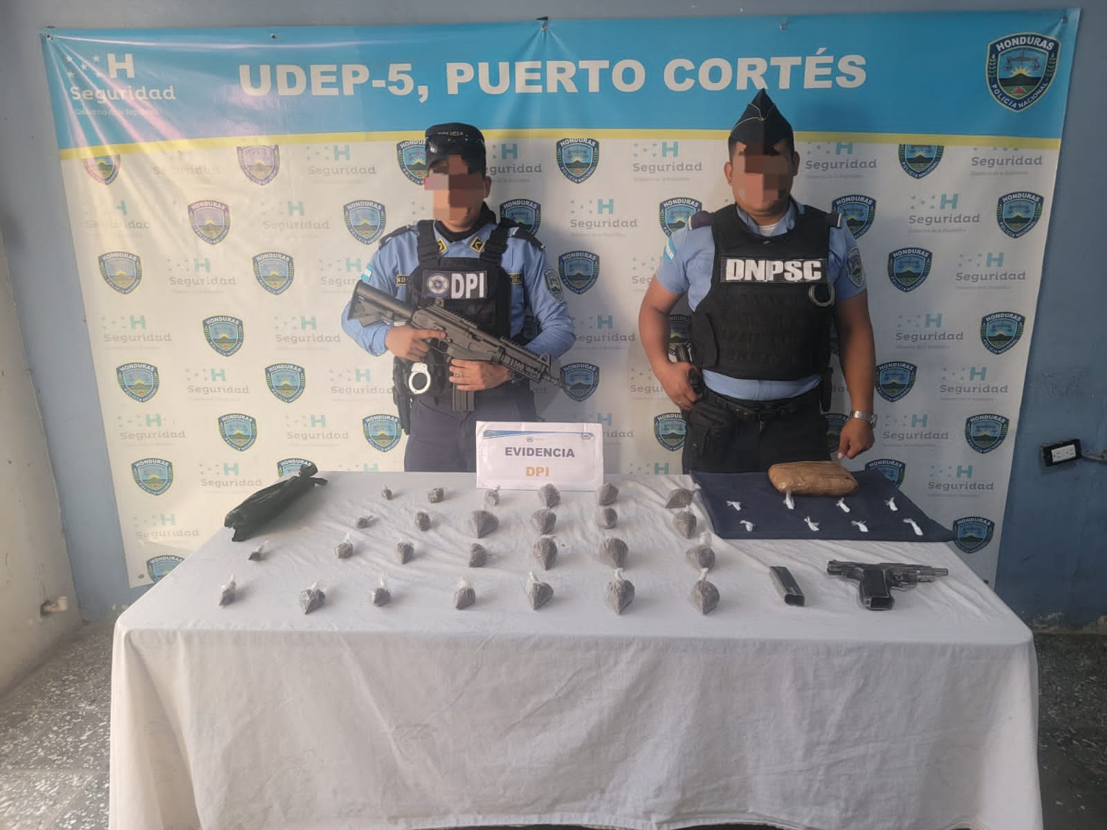 Policía de Omoa desmantela red de microtráfico destinada a abastecer a turistas en la Semana Morazánica
