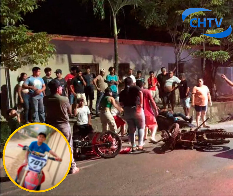 Adolescente fallece tras colisión de motocicletas en Santa Bárbara