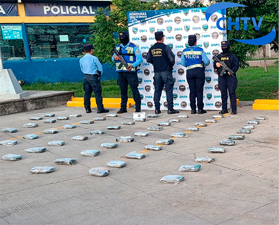 Policía Nacional decomisa 62 paquetes de cocaína en Comayagua