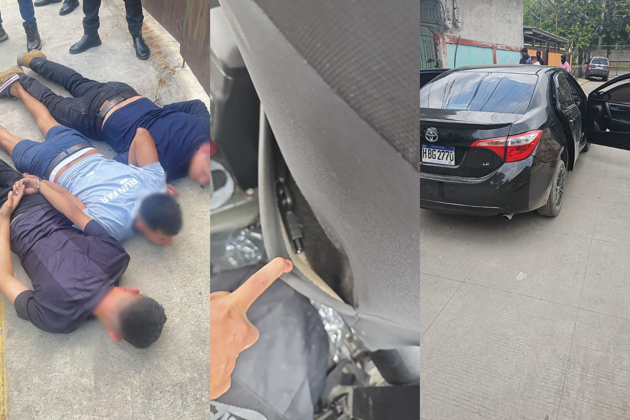 Capturados supuestos asaltantes de negocio en San Pedro Sula