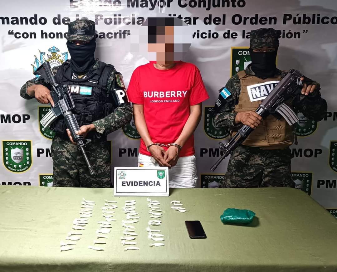 FFAA realiza dos capturas de integrantes de estructuras criminales en el sector de El Pedregal en Comayagüela