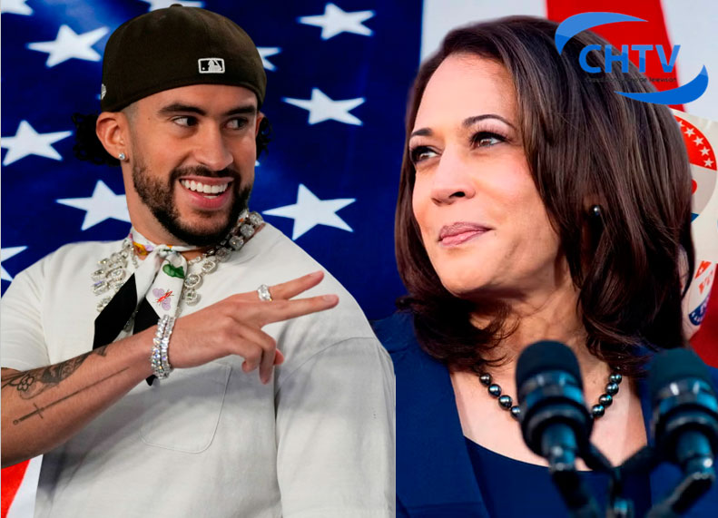 El puertorriqueño Bad Bunny muestra su apoyo a Kamala Harris y recuerda el mal trato de Trump a su país