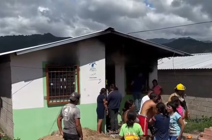 Calcinado fallece menor de tres años en su casa en Olancho