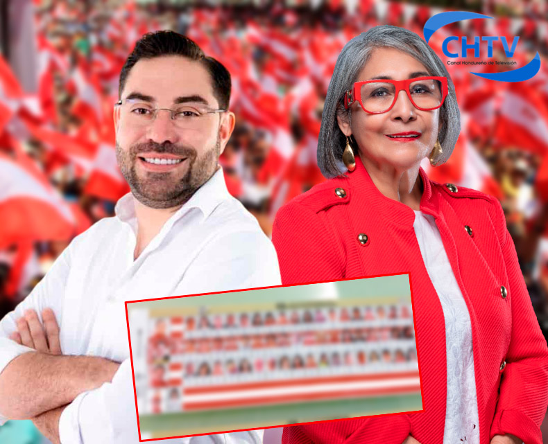 ¿Y Nasralla? Jorge Cálix y Maribel Espinoza, únicos candidatos en presentar panillas completas en el Partido Liberal