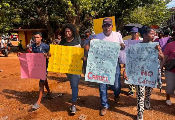 Misquitos advierten que trasladarán protestas a la capital en rechazo a cárcel