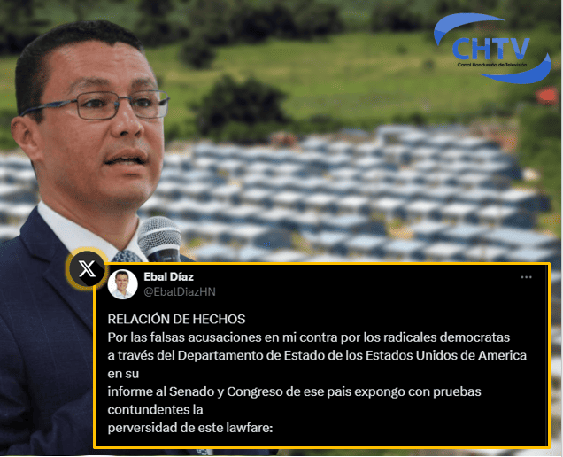 Ebal Díaz se pronuncia en cuanto a su nombramiento en la nueva Lista Engel y da a conocer su “relación de hechos por falsas acusaciones en su contra”