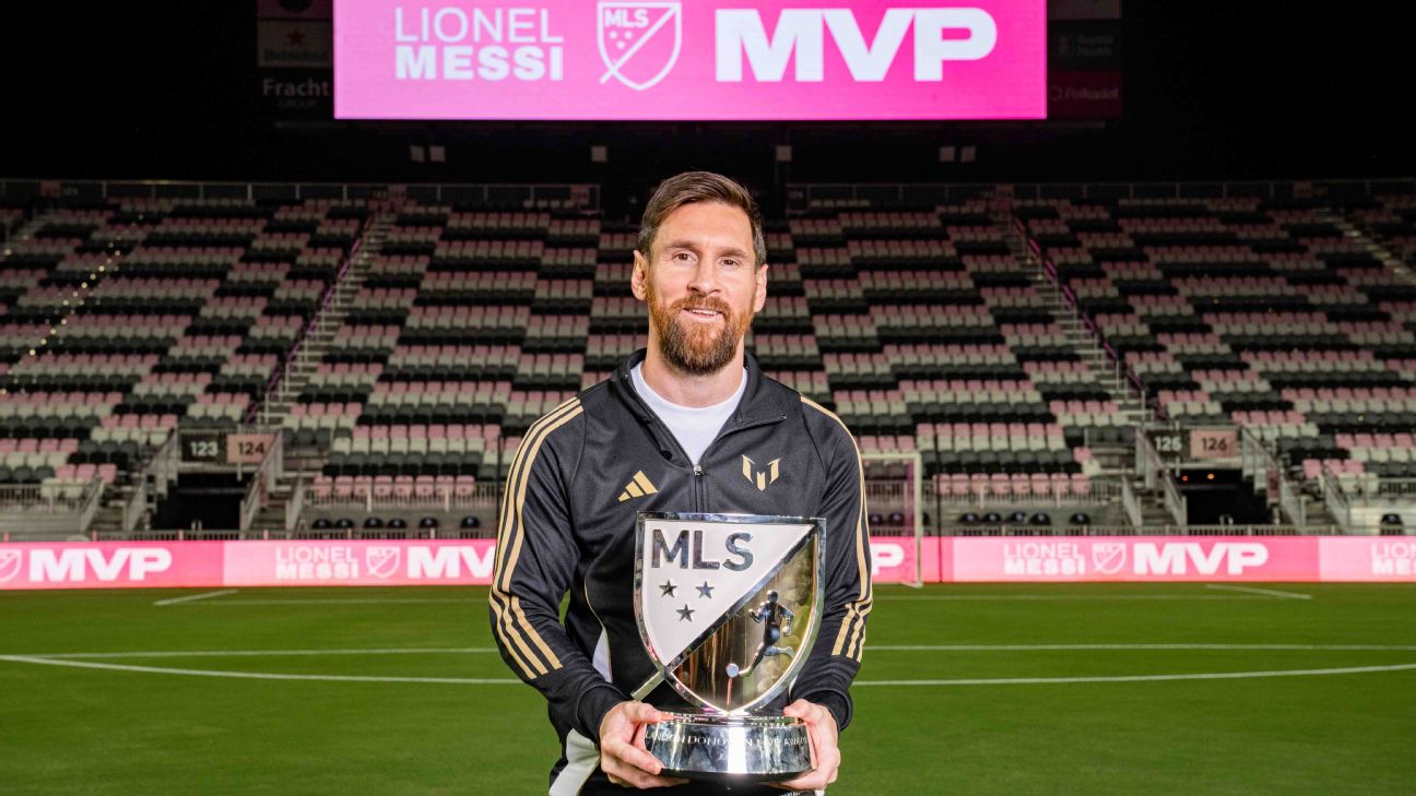 Lionel Messi fue elegido como el mejor jugador de la temporada 2024 de la MLS