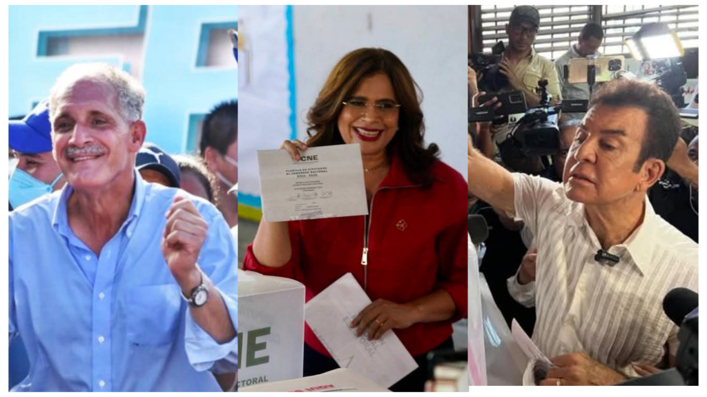 Nasry Asfura, Salvador Nasralla y Rixi Moncada puntean elecciones presidenciales