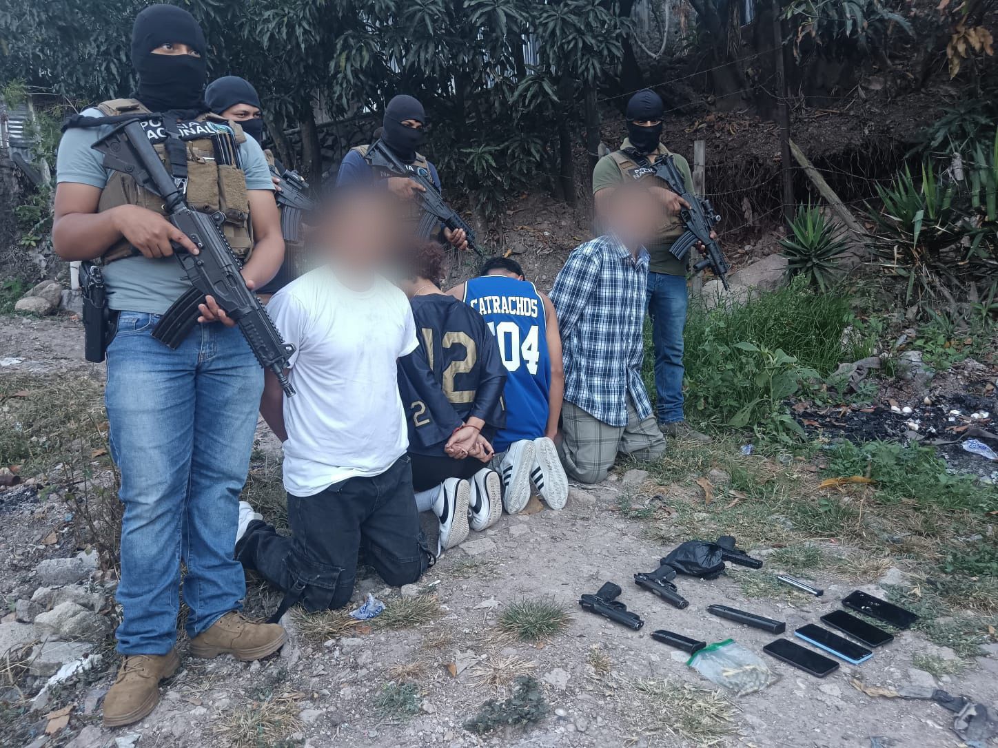 DIPAMPCO captura a cinco miembros de estructuras criminales vinculados a sicariato y extorsiones