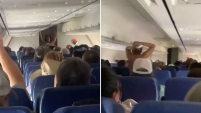 ¡Insólito! Una mujer se desnudó en un vuelo y corrió por los pasillos durante 25 minutos antes de ser detenida