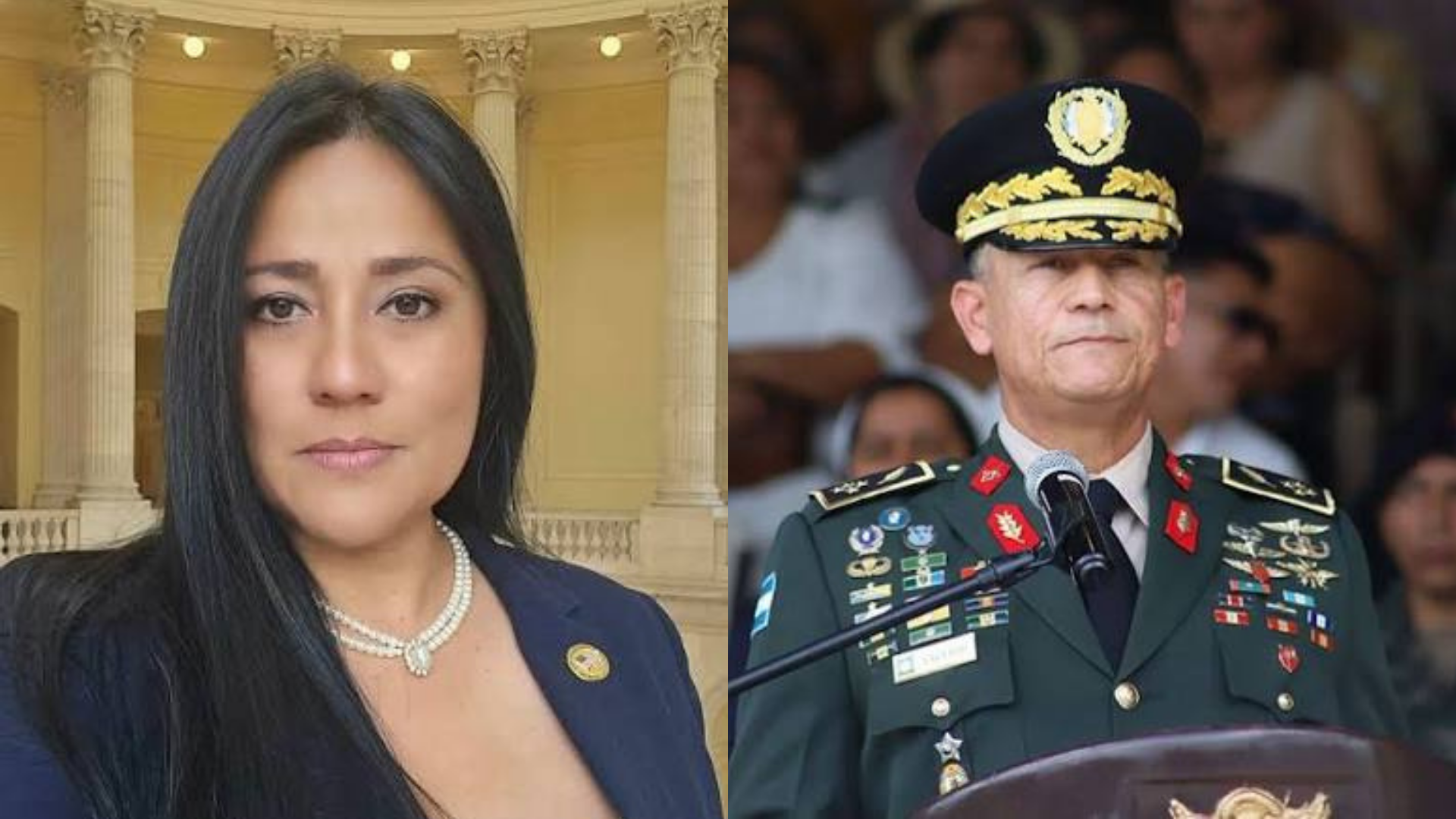 Marcela Caro elogia a jefe de las FF. AA. y destaca su papel en la estabilidad democrática