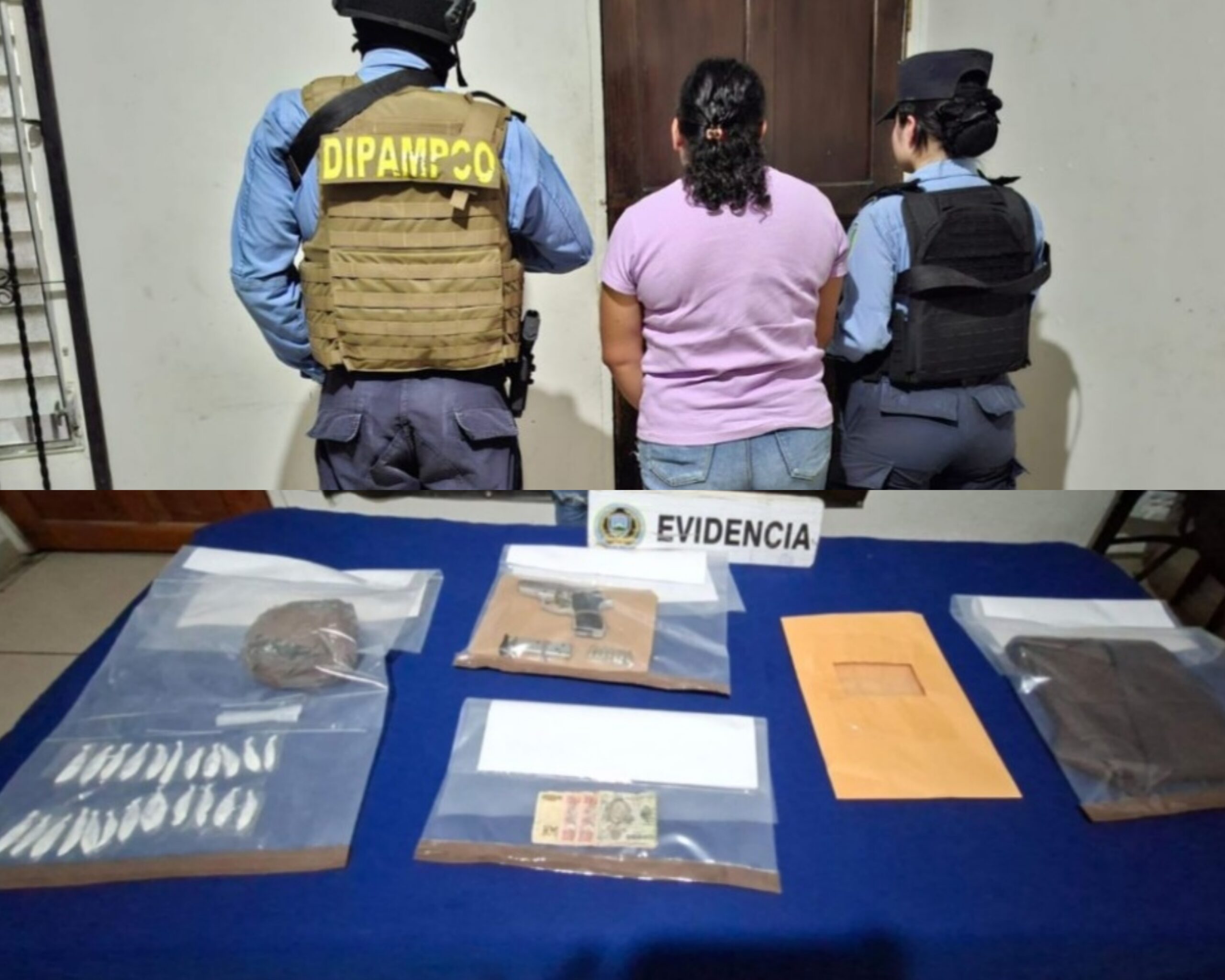 Autoridades capturan a presunta distribuidora de drogas en Lempira