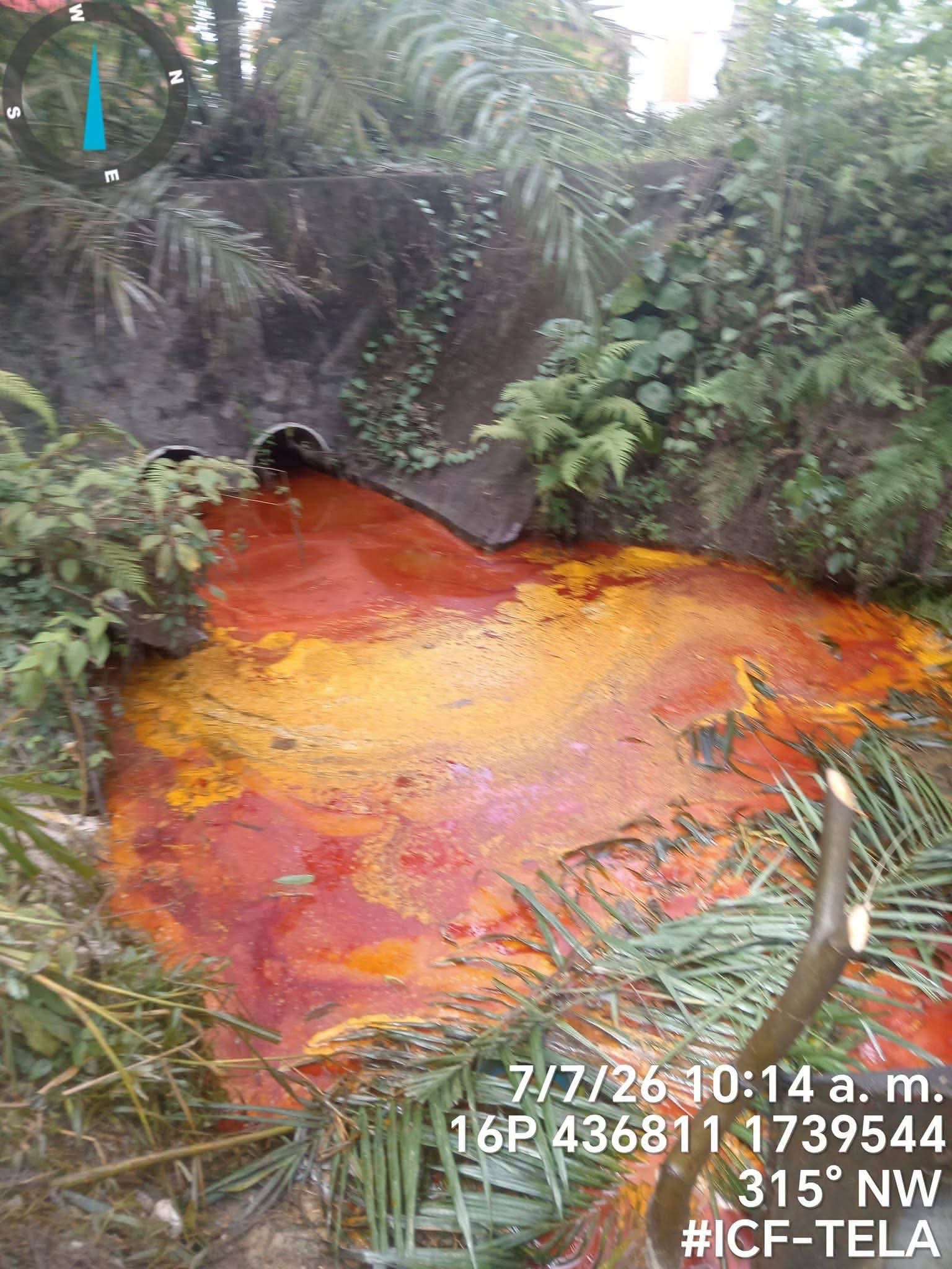 Alerta ambiental por presunta contaminación en río de San Alejo, Tela