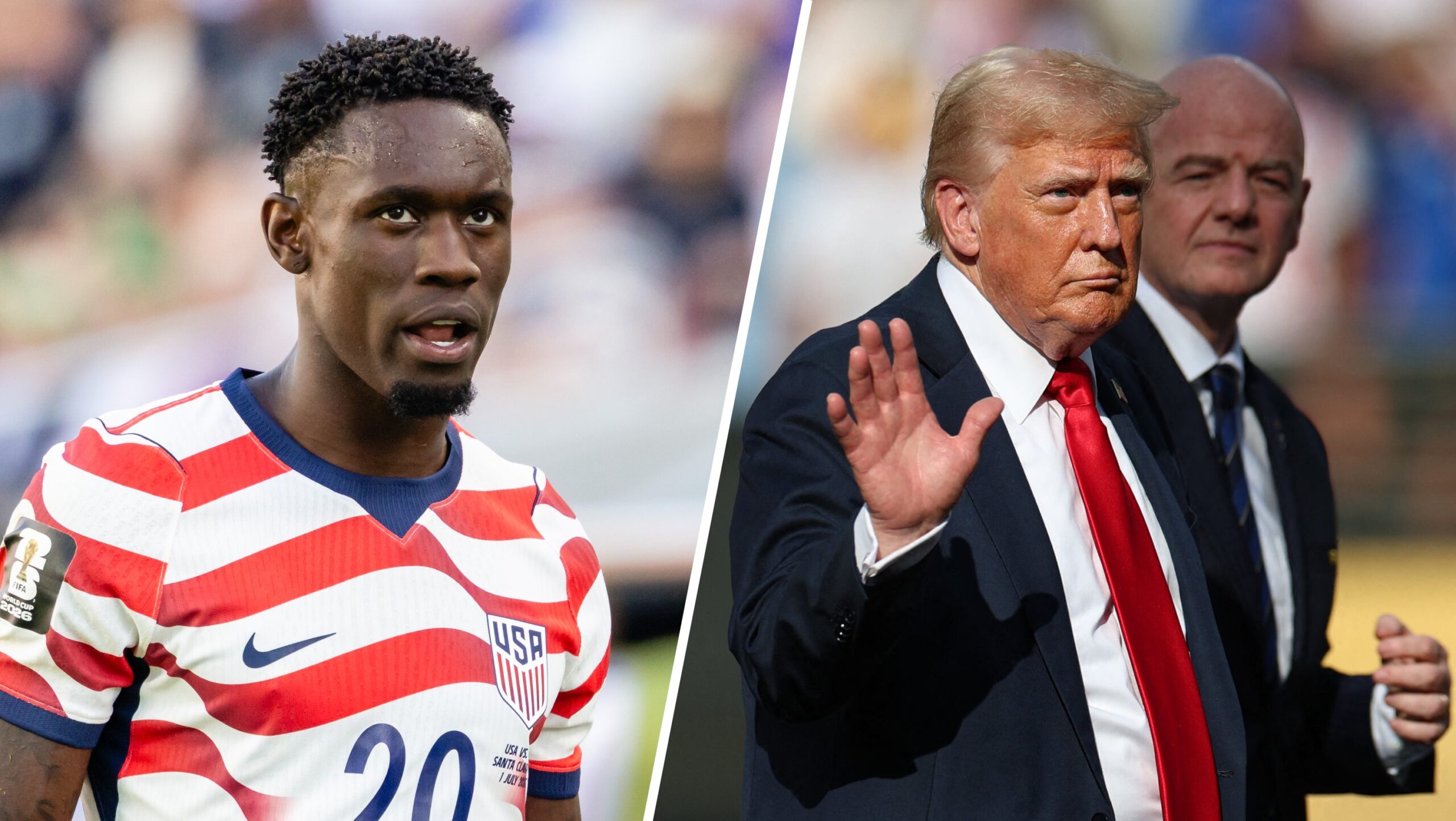 UEFA arremete contra la FIFA por levantar sanción a Balogun tras intervención de Trump