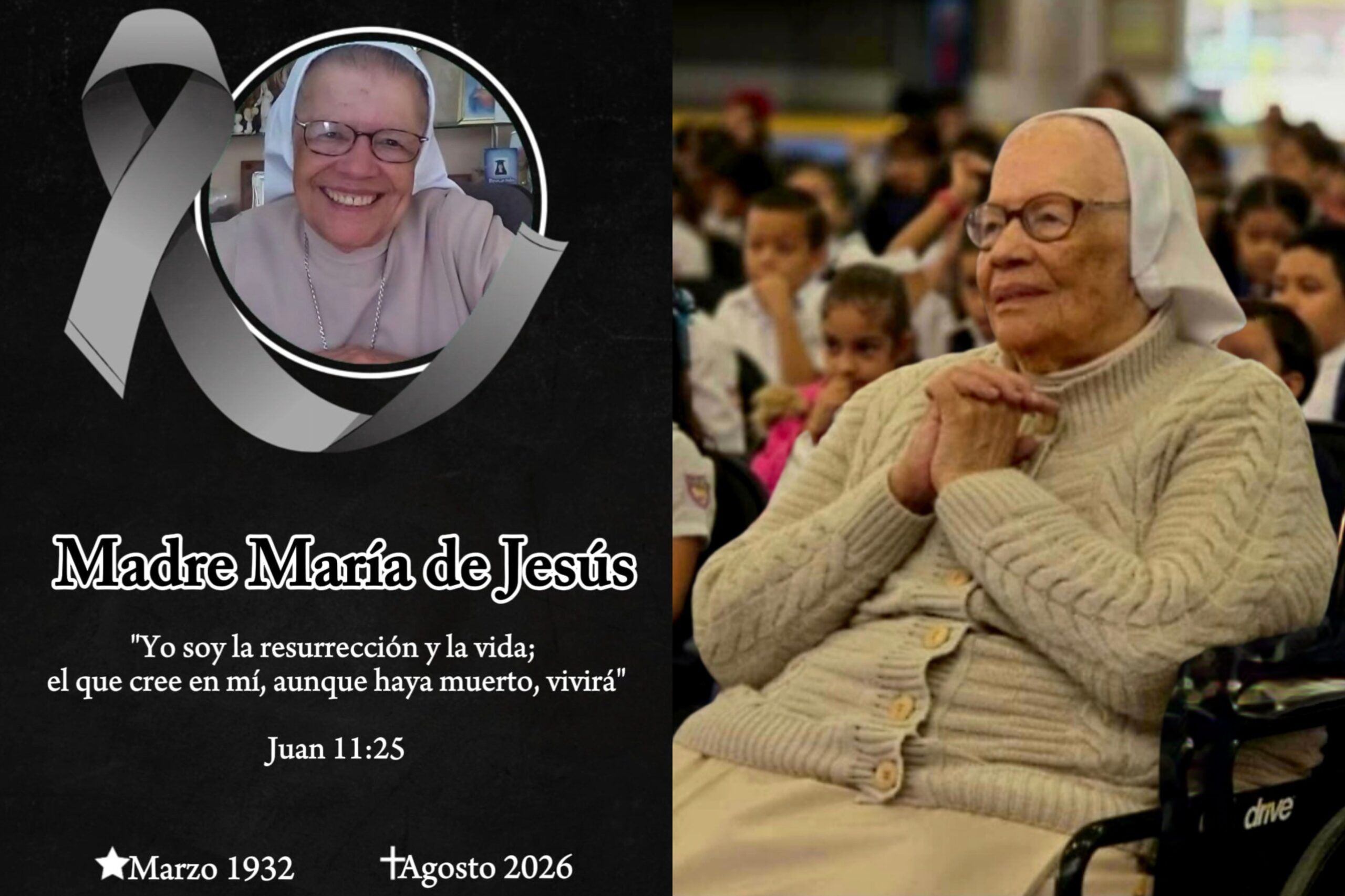Fallece a los 94 años la Madre María de Jesús del Cid, referente de la educación hondureña