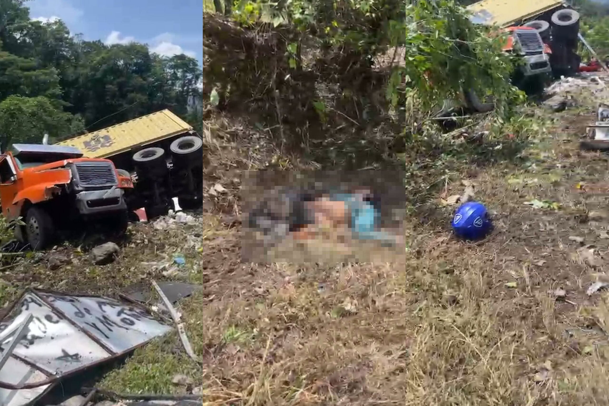 Rastra sin frenos provoca tragedia y deja un muerto en Santa Cruz de Yojoa
