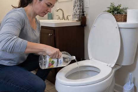El truco casero para dejar el inodoro blanco y libre de sarro usando solo tres productos