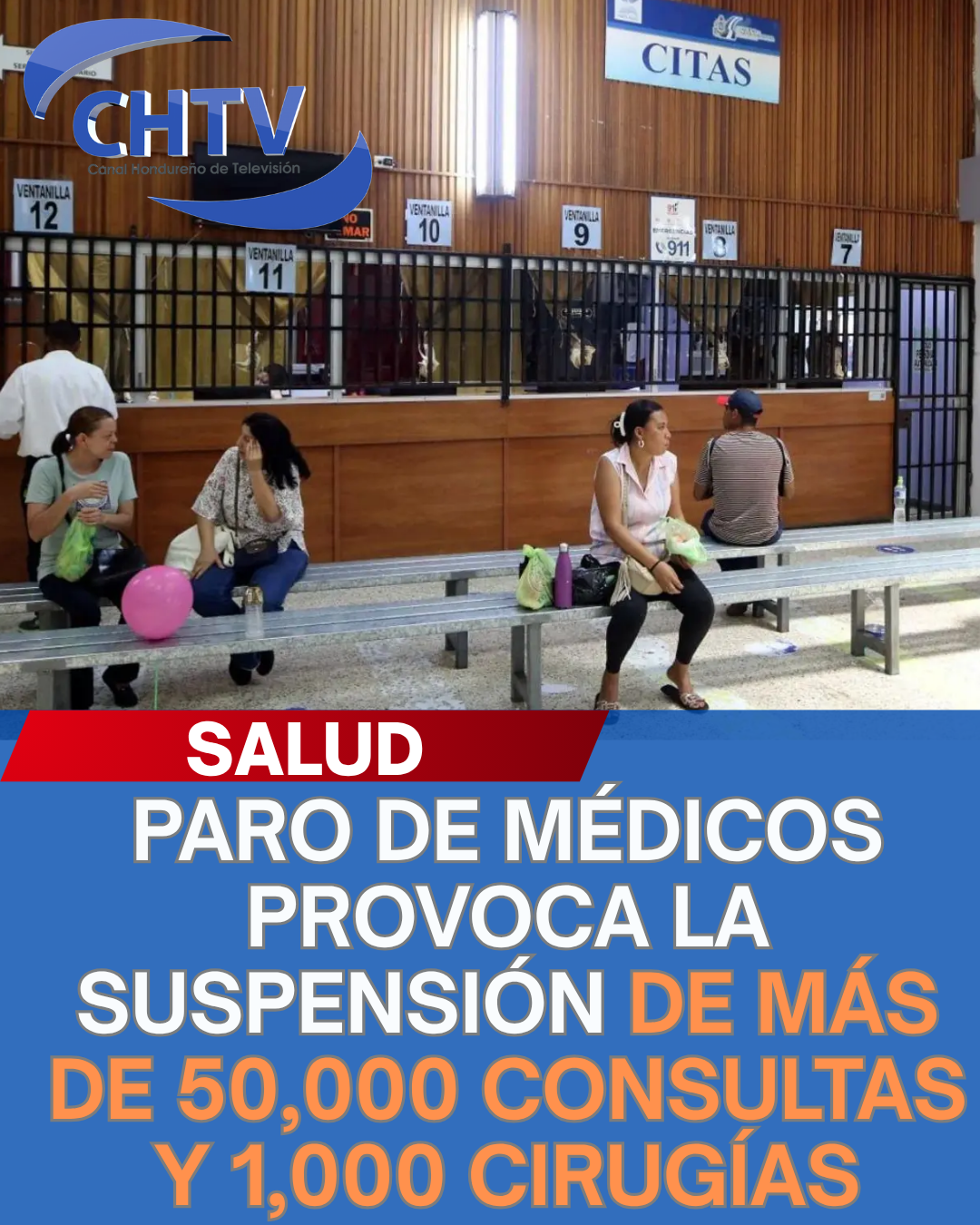 ¡CRISIS EN LOS HOSPITALES! PARO MÉDICO DEJA MÁS DE 50,000 CONSULTAS Y 1,000 CIRUGÍAS SIN REALIZAR EN HONDURAS