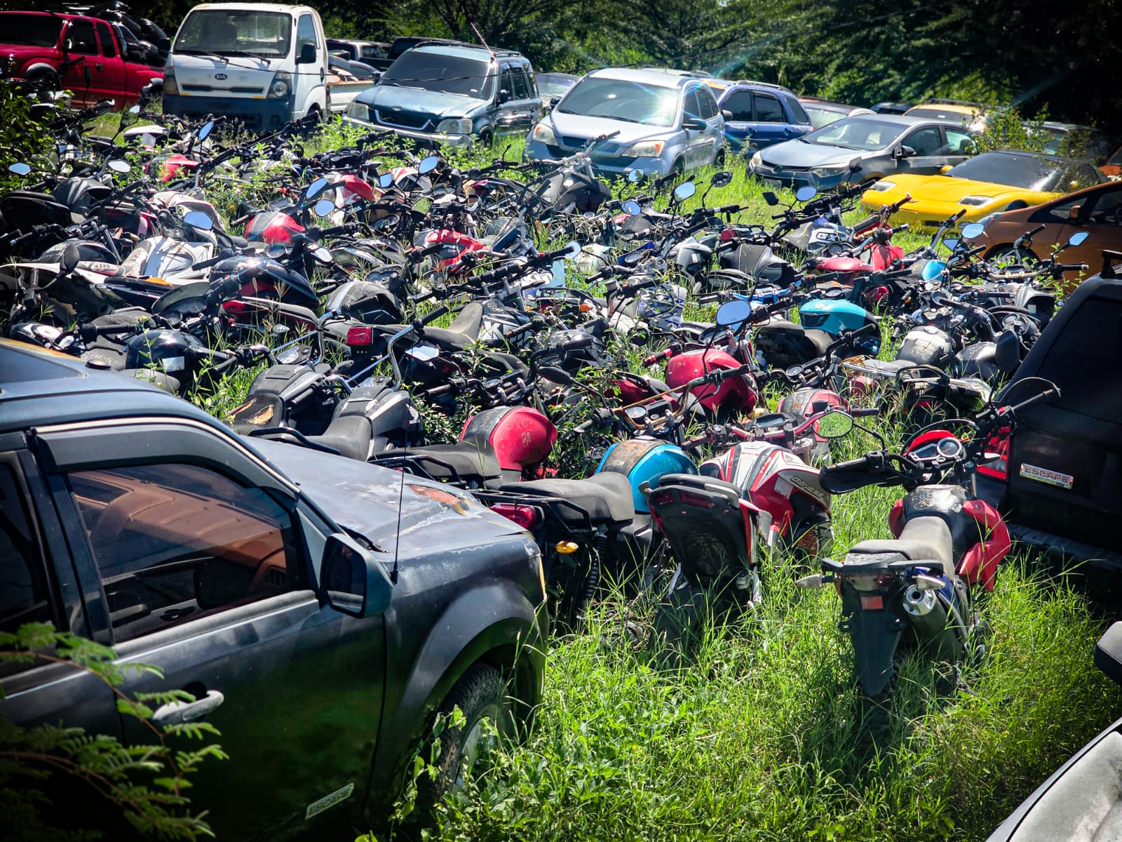 DPI RECUPERA 396 MOTOCICLETAS Y VEHÍCULOS ROBADOS EN FRANCISCO MORAZÁN, PERO VARIOS SIGUEN SIN SER RECLAMADOS
